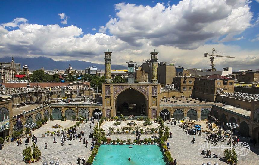 معماری زیبای مسجد شاه تهران